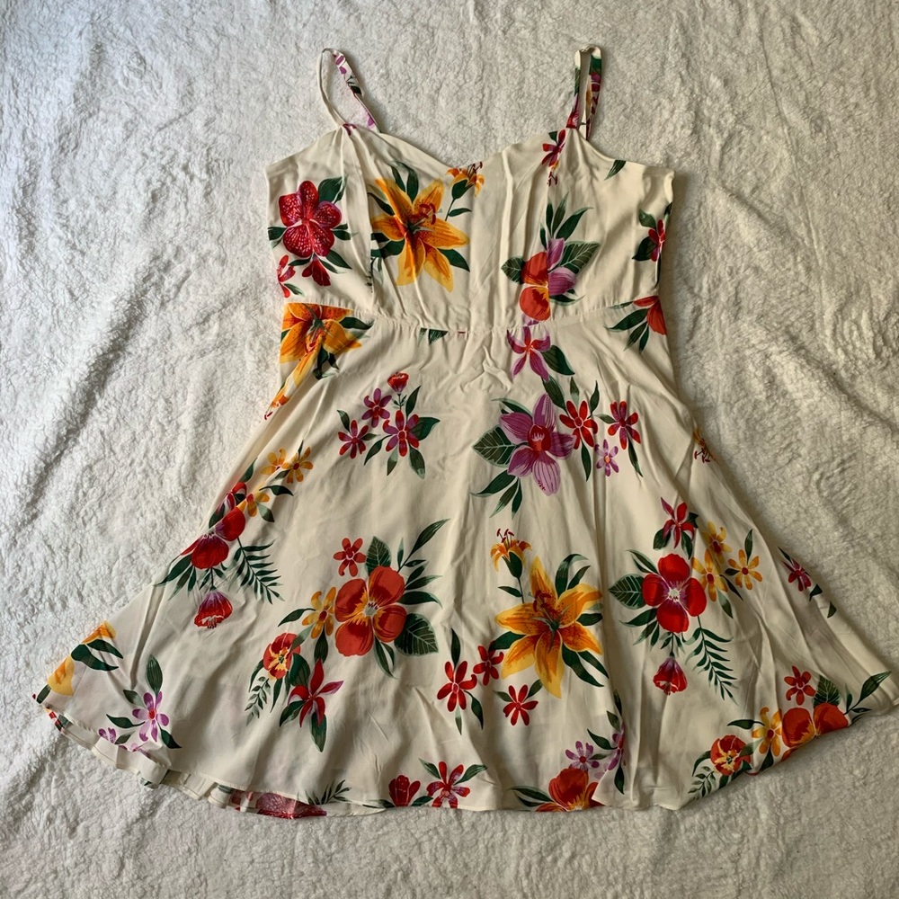 White Floral Dress
